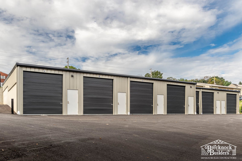 Pre-engineered Steel Mini Storage Facility built by Brecknock Builders in Lancaster County, Pennsylvania.