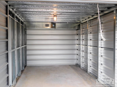 Inside self-storage unit